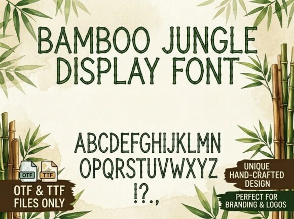 Bamboo Jungle: A Display Typeface With Organic Warmth