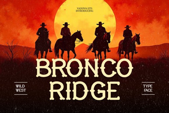 Bronco Ridge: A Bold Display Typeface for Authentic Brand Personality