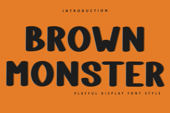 Brown Monster: The Festive Display Font for Holiday Campaigns