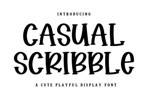 Casual Scribble: A Playful Display Font for Digital Branding