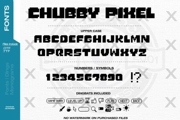 Chubby Pixel: A Playful Display Font for Authentic Branding