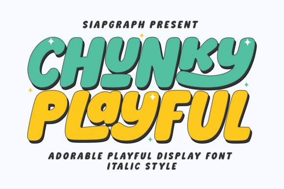 Chunky Playful Font: A Bold Bubble Typeface for Campaigns