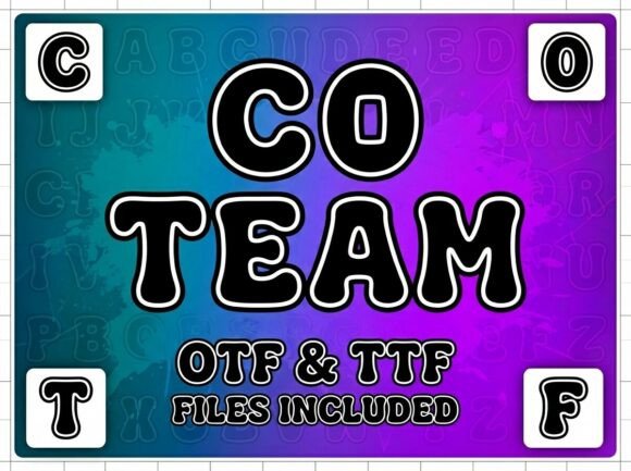 Co Team: A Bouncy Display Font for Campaign Visuals