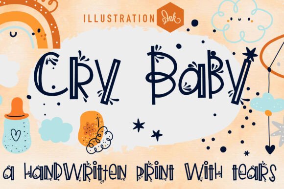 Cry Baby: A Sentimental Display Typeface for Handmade Creators