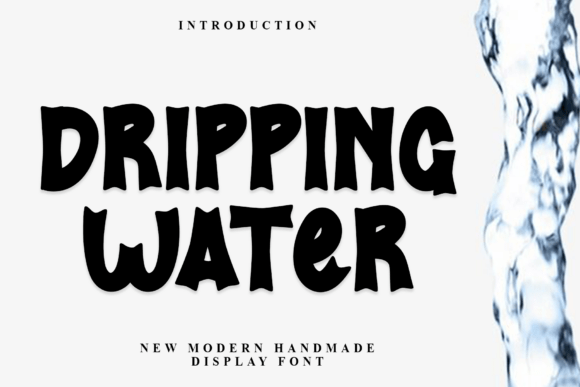 Dripping Water: A Soft Display Font for Editorial Warmth