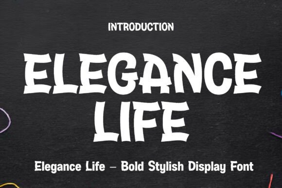 Elegance Life: A Display Font with Editorial Poise