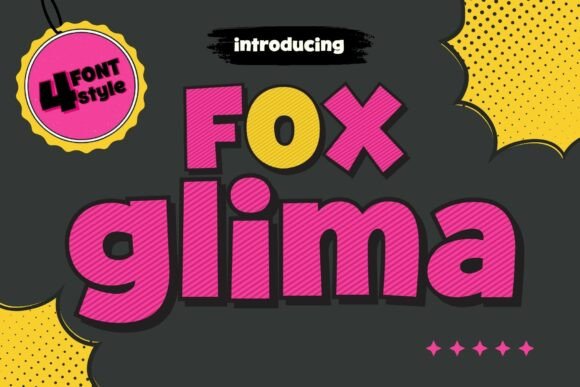 Fox Glima: A Playful Display Font That Shines on Handmade Labels and Creative Products