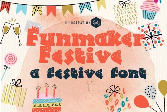Funmaker Festive: A Joyful Display Typeface for Editorial Design