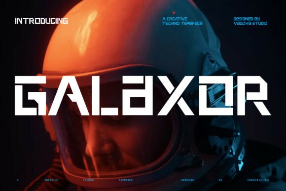 Galaxor: A Futuristic Display Font for Bold Digital Campaigns