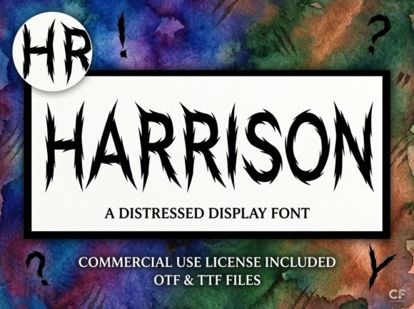 Harrison: A Distressed Horror Font for Makers and Shops
