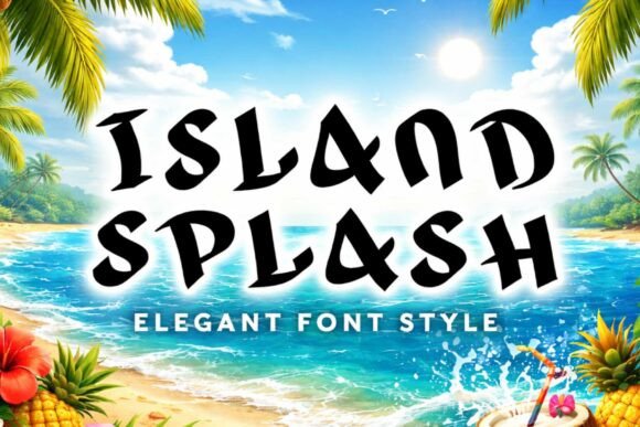 Island Splash: A Playful Display Typeface for Campaigns