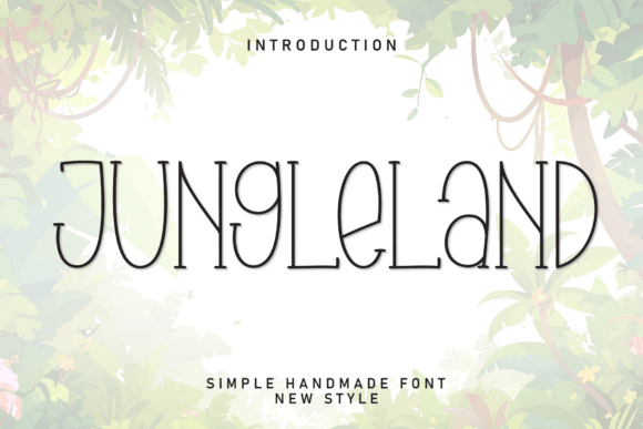 Jungleland: An Enchanting Display Font for Handmade Labels and Branding
