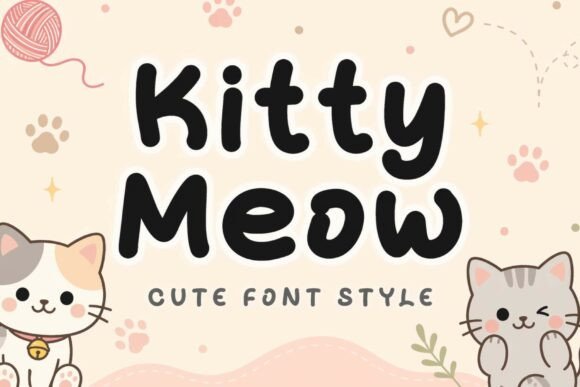 Kitty Meow: A Playful Display Font That Builds Brand Charm