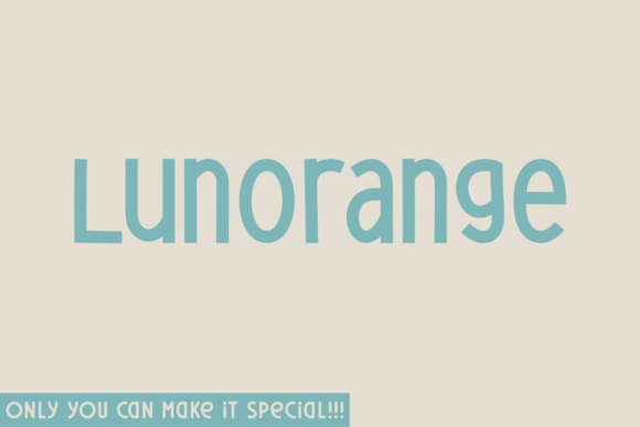 Lunorange: A Handwritten Display Font for Digital Creators