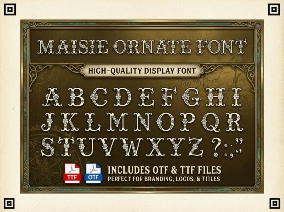 Maisie: The Ornate Display Font for Striking Campaigns
