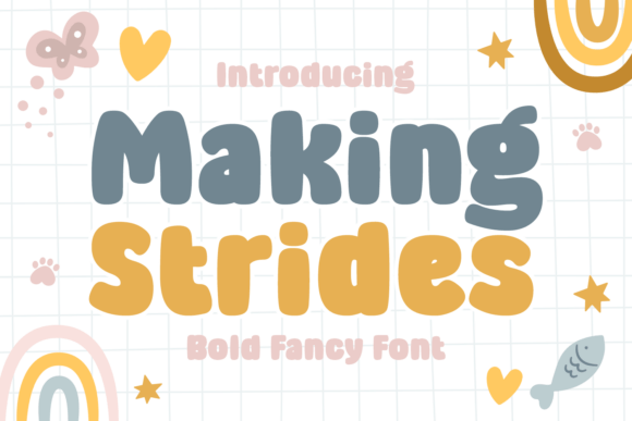 Making Strides: A Warm, Rounded Display Typeface for Digital Creators