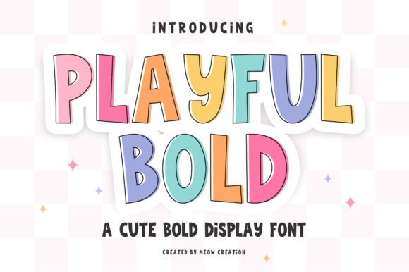 Playful Bold: A Friendly Display Font for Crafters
