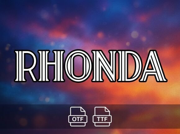 Rhonda: A Display Typeface for Striking Editorial Design