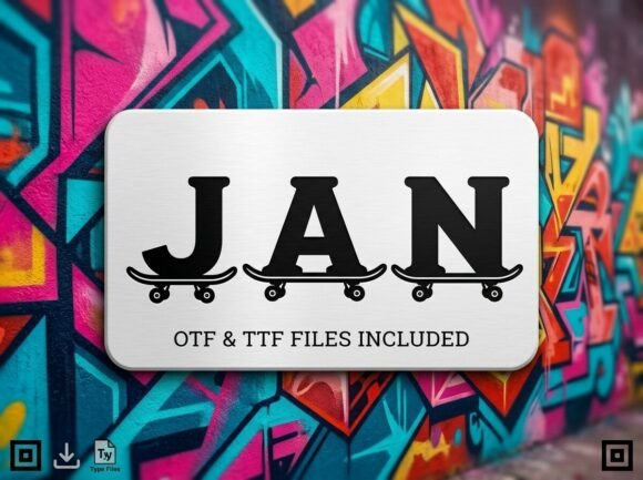 Roll Into Bold Ideas with Jan, a Freestyle Display Font