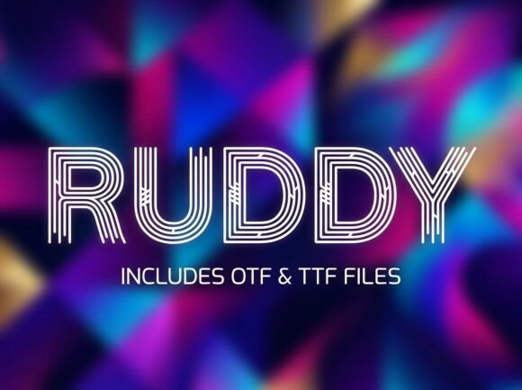 Ruddy: A Bold Display Font for Digital Brand Impact