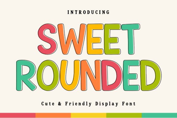 Sweet Rounded: A Cheerful Display Font for Web and UI Design