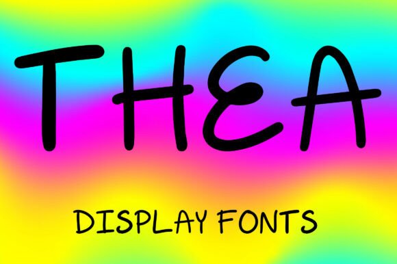 Thea Font: A Playful Display Typeface for Modern Marketers