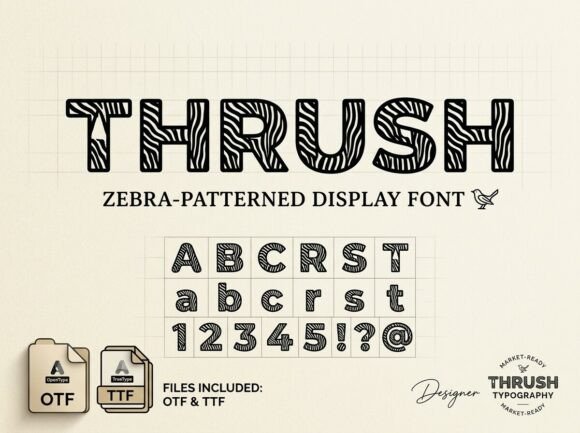 Thrush Display Font: Bold Style for Small Business Branding