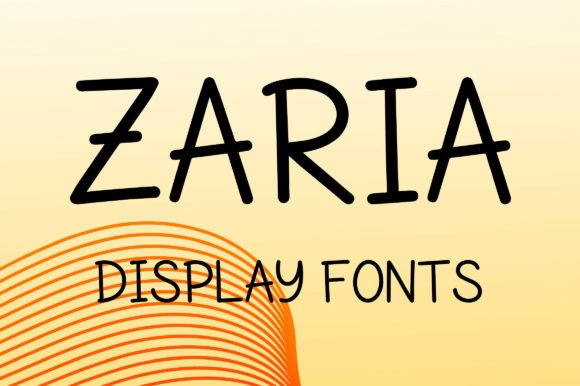 Zaria Display Font for Cheerful Web Design Projects