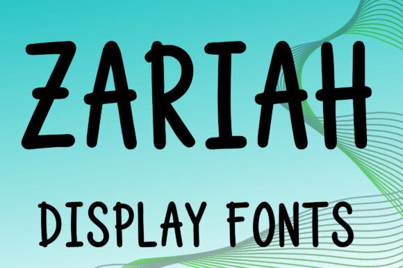 Zariah Font: A Playful Display Typeface for Editorial Design