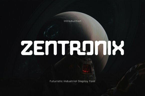 Zentronix: A Bold, Futuristic Display Font for Makers